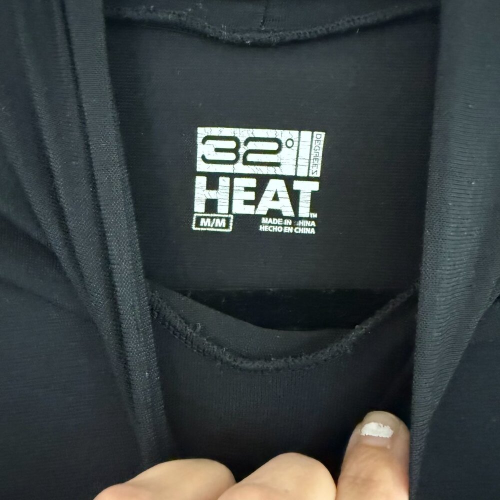 32 Degrees Heat Thermal Top Women's Black Medium Long-Sleeves Classic Mock Neck - Picture 3 of 4